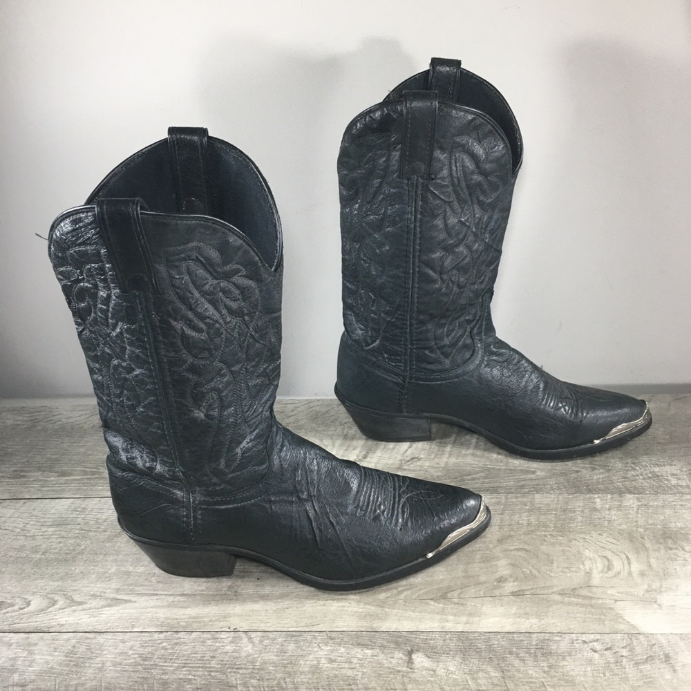 Laredo Men's 7640 East Bound Cowboy Western Pull On Mens Boots Vintage Size 10 - Picture 3 of 12